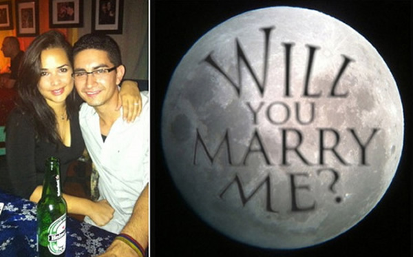 加拿大天文爱好者在天文望远镜目镜刻上求婚字句获成功