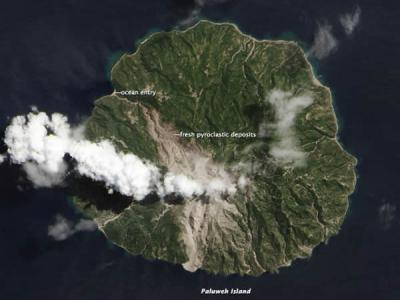 卫星照片展示澳大利亚康乃尔地区洪水季节和干