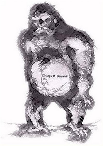 越南大脚怪的可能样貌图