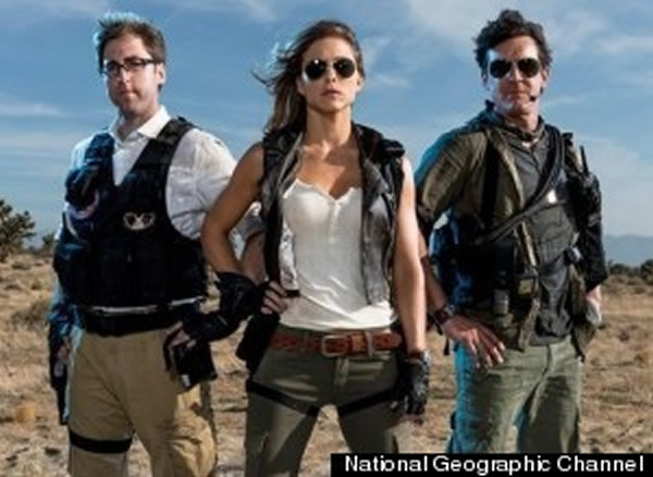 《追逐UFO》三人组:麦吉尔(由左至右)、爱琳娜、福克斯。