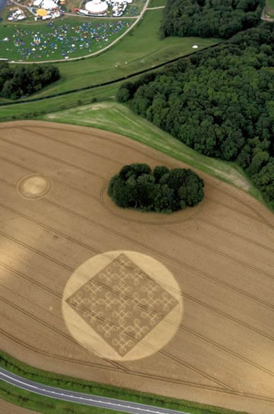英国汉普郡出现有史以来最复杂的麦田怪圈