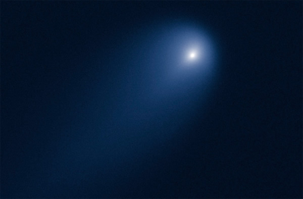 This NASA Hubble Space Telescope image of Comet C/2012 S1 (ISON) was photographe