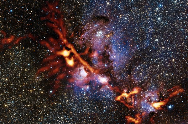 The star formation region NGC 6334 is one of the first scientific images from th