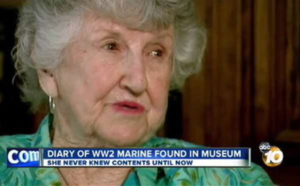 博物馆惊见70年前二战战死男友日记,美国90岁老妇泪流满面求翻阅
