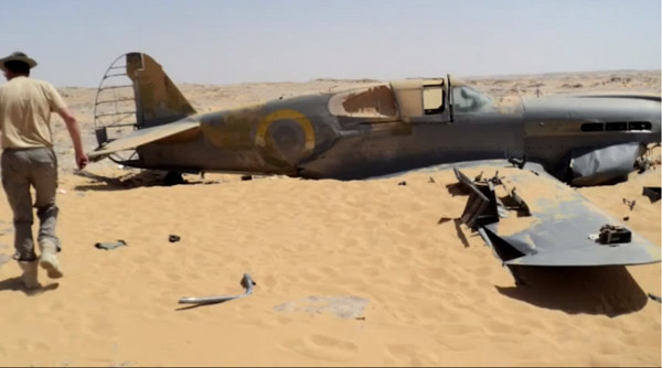 埃及撒哈拉沙漠发现一架二战时期英国皇家空军战机