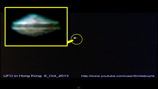 飞碟光临香港,降落到仅四五层楼高?