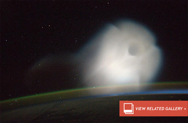 Mysterious Missile Launch Seen From Space Station