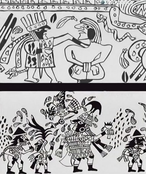 印加文明前一代莫切人描述献祭的壁画