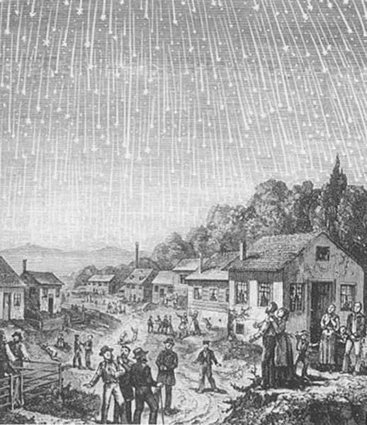 1833��11��13�գ������������۲⵽��ÿСʱ��������������������ꡣ2001��11��18�գ�ȫ����3000���˹�ͬ�۲��˾�������һ��ʨ�������Ǳ��ꡣ