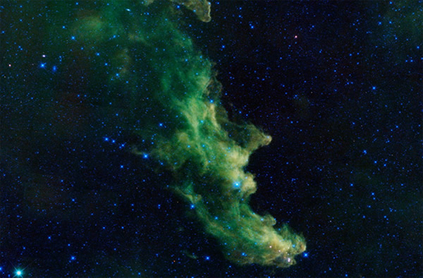 A witch appears to be screaming out into space in this new image of the Witch He