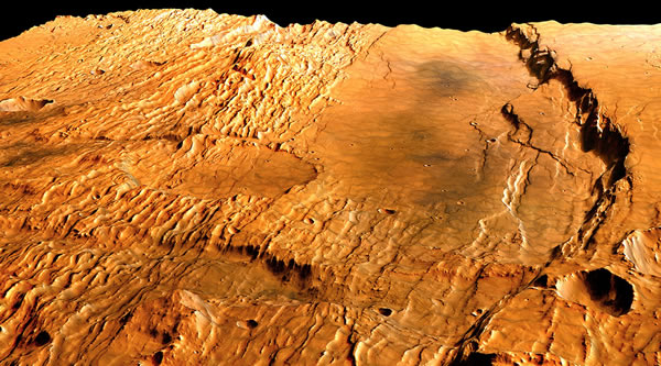 欧洲航天局为庆祝火星快车探测器发射十周年发布火星表面视频