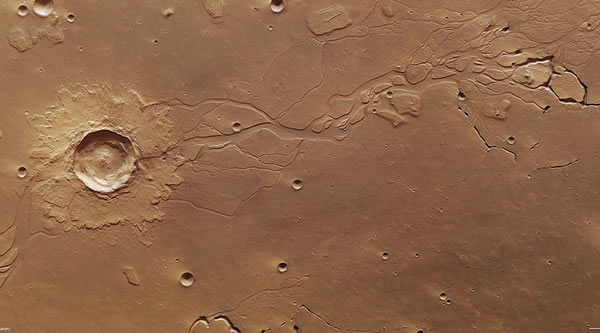 欧洲航天局为庆祝火星快车探测器发射十周年发布火星表面视频