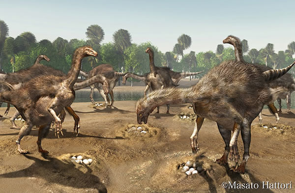 Therizinosaurs lived about 70 million years ago, and despite being members of th