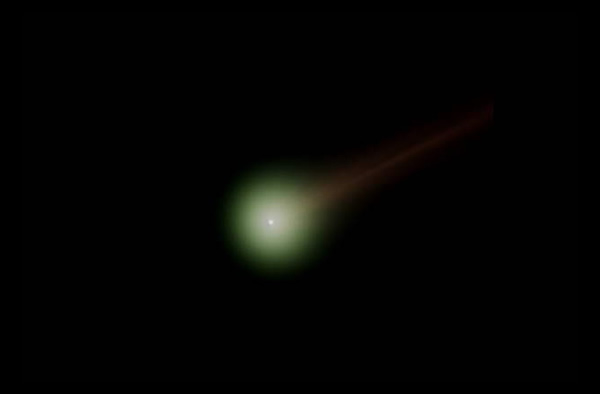 Amateur astronomer Bruce Gary captured this view of the brightening Comet ISON o