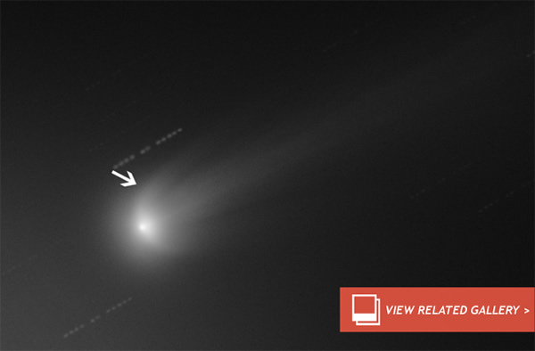 Chunks of Ice May Have Broken Off Comet ISON