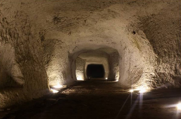 Ancient Romans quarried rock to build their city, which later expanded over the