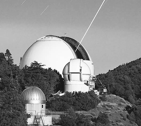 利克天文台进行激光测试