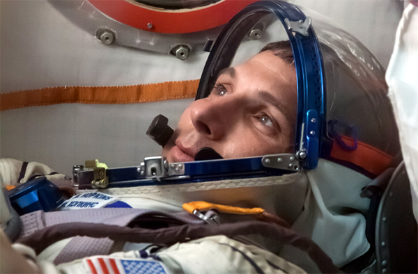 At the Baikonur Cosmodrome in Kazakhstan, Expedition 37/38 Flight Engineer Micha