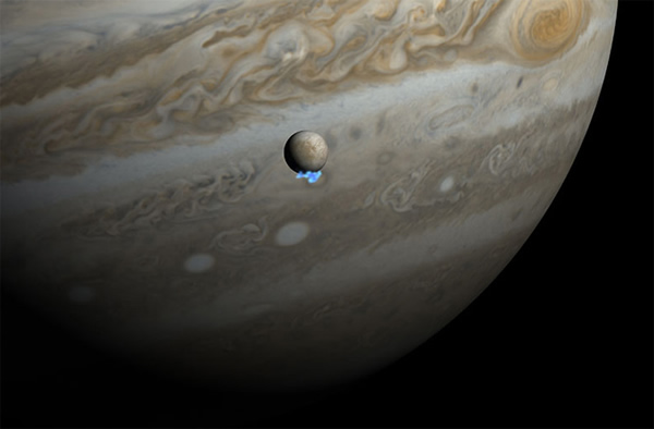 6: Hubble Spots Plumes of Water Vapor Over Europa