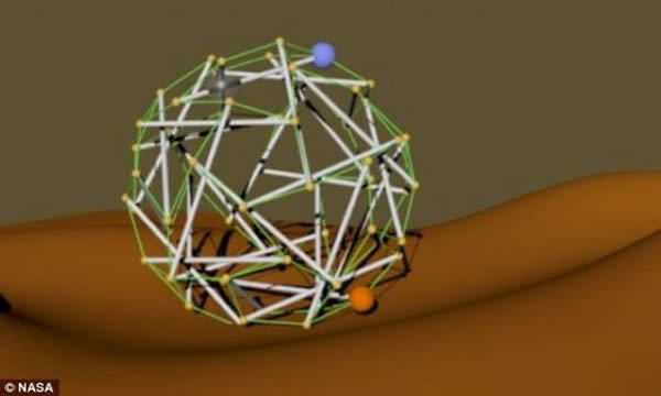 美国宇航局正在设计一个柔软、可变形的遥控外骨骼,用于登陆地外行星。这种球形结构或许可以在没有任何帮助的情况下安全着陆,吸收撞击产生的大部分冲击力
