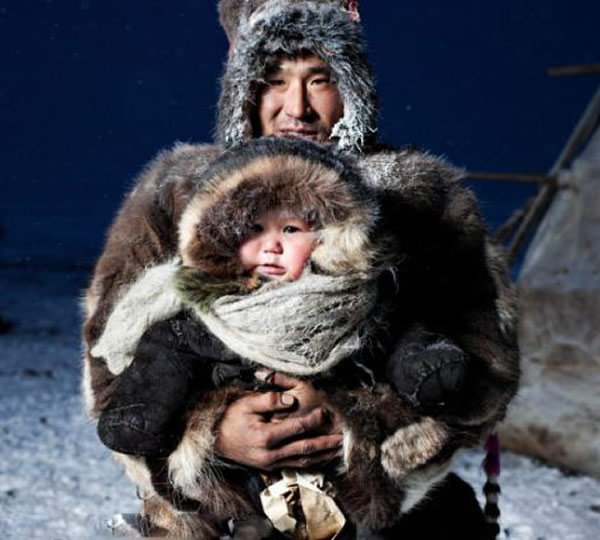 俄罗斯北部楚科特苔原区域一支原住游牧民部落