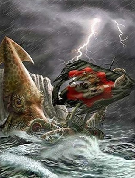 挪威传说中的怪物:“北海巨妖”