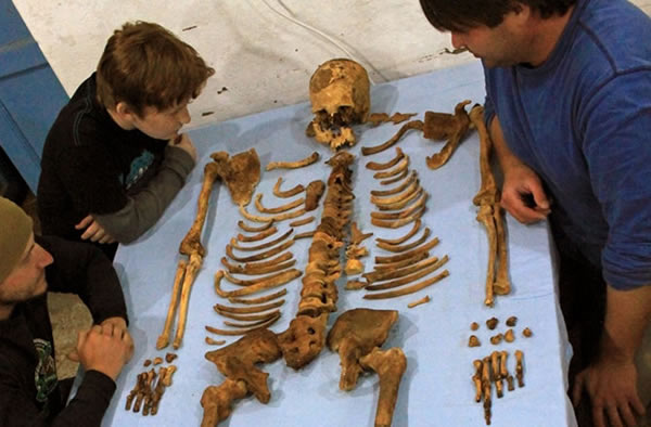 The skeleton of Woseribre Senebkay, who appears to be one of the earliest kings