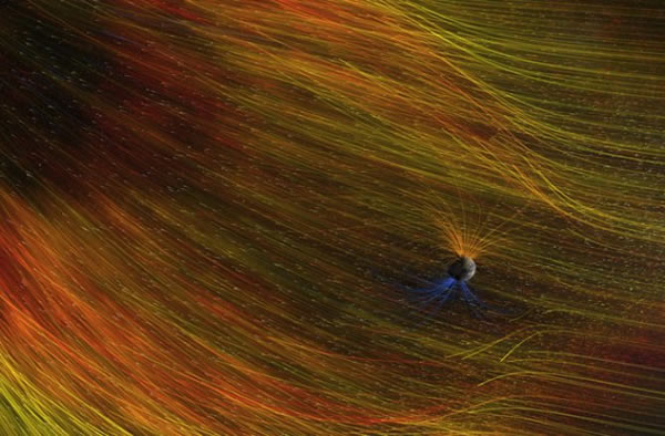 The Earth is bathed in a constant stream of particles from the solar wind -- cou