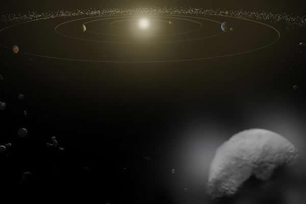 小行星带位于木星和火星之间,科学家首次在小行星带上运行的谷神星表面发现水蒸汽物质
