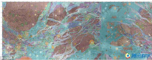 科学家发现木卫三上拥有多种地形地貌