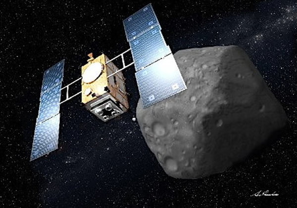 日本宇宙探测器「隼鸟二号」准备登陆小行星1999JU3。