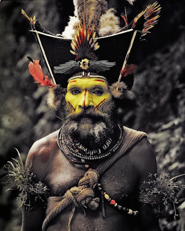 巴布亚新几内亚岛上的戈罗卡部落