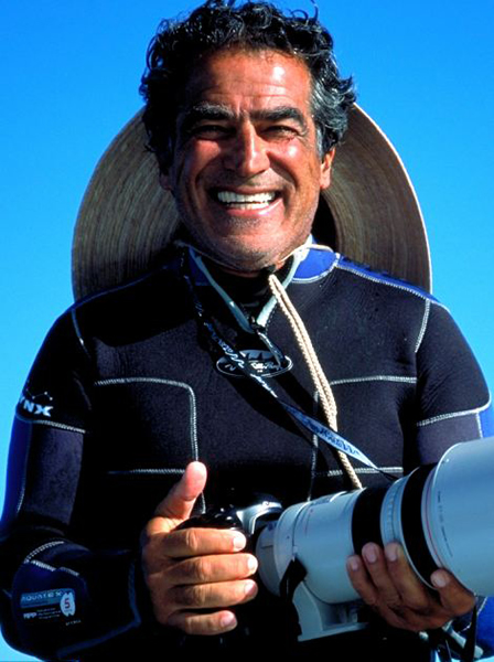 摄影师在巴哈马比米尼群岛附近海域面对面拍摄双髻鲨