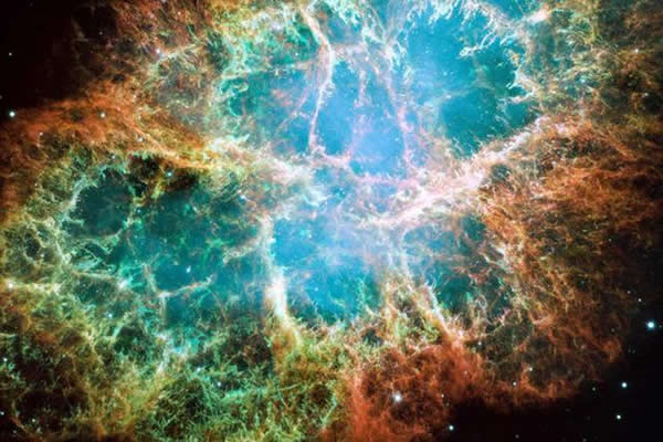 著名的蟹状星云来源于超新星爆发