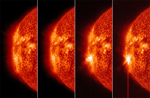 观测到强度为X5级的太阳耀斑活动