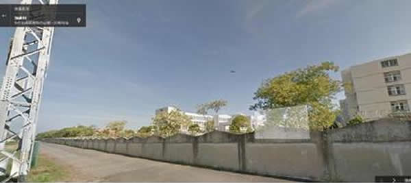 台军防空炮兵防训中心营区外拍到的不明飞行物照片。