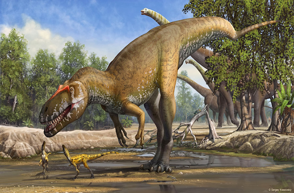 欧洲最大的肉食恐龙——格氏蛮龙复原图
