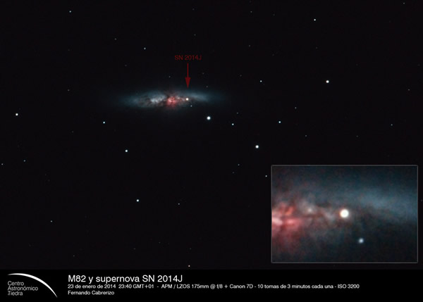 �۲⵽һ������SN2014J��Ia�೬����