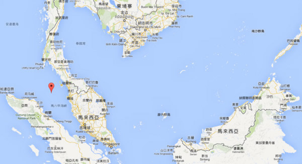 马航传出可能消失在马六甲海峡霹雳岛附近