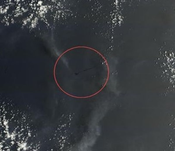 马航飞机消失海域现「神秘黑带」