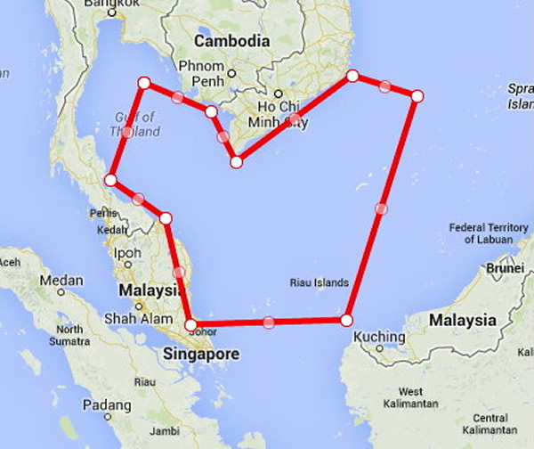 美国“数位全球公司”上传卫星照片号召全世界网友一起搜索MH370航班的踪迹