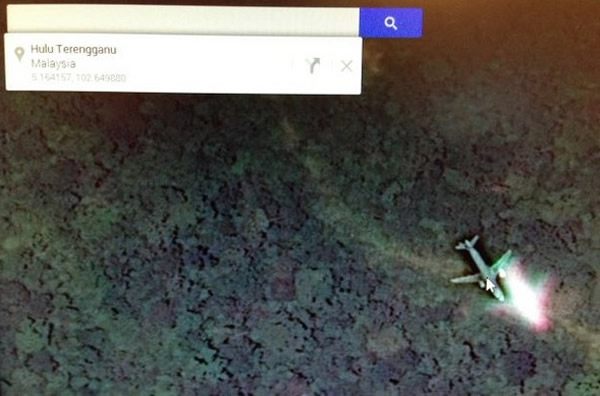 Google呼吁民众别再用Google map找失踪马航班机