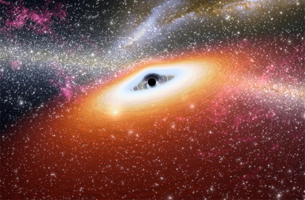 Monster Black Hole Reveals its Pearly Bling