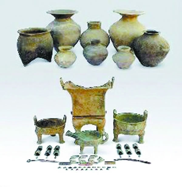 出土的部分文物