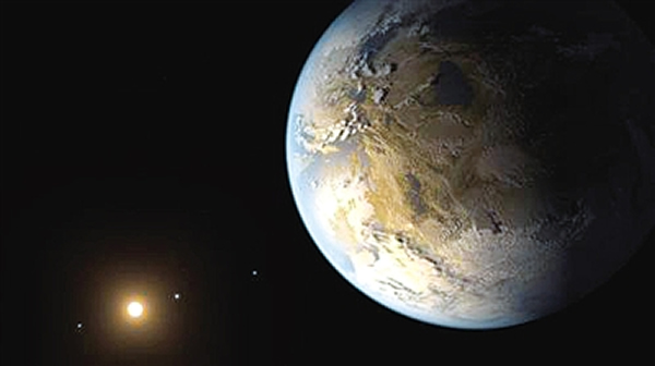 科学家和艺术家携手为Kepler-186f绘制的艺术照,有助于我们想象其表面的情况。