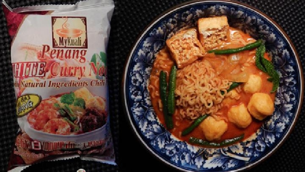 利恩内施槟城白咖喱面的口感佳,面条的质感恰到好处。