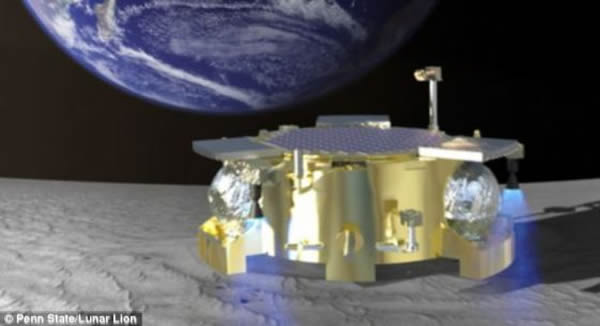 宾夕法尼亚州立大学学生设计的登陆器。如果能够筹集到足够资金,他们希望在2015年进行商业发射