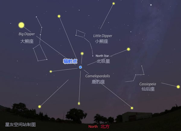 2014年5月24日鹿豹座流星雨极大