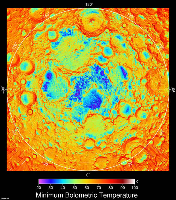 勘测月球表面温度的仪器“预言家”记录了月球北极夜间温度