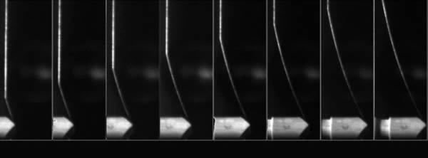 高速弹道冲击下的蜘蛛网